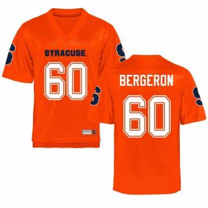 Syracuse Orange 60 Matthew Bergeron Orange Replica Men's Football College Jersey Dzhi